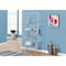 Monarch Specialties Bookshelf, Bookcase, Etagere, 72"H, Office, Bedroom, Metal, Tempered Glass, Grey, Clear I 7158 - alternate 1